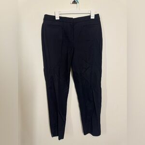 Talbots Black Work Trousers Size 10 Curvy Hampshire Style Flat Front has Stretch